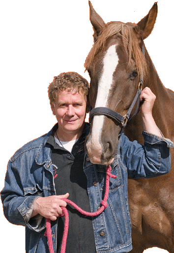 Herman Bernard poseert met paard